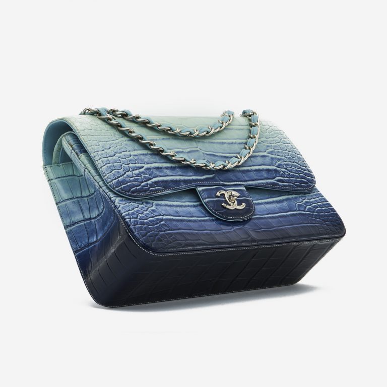 Chanel Timeless Jumbo Alligator Blue