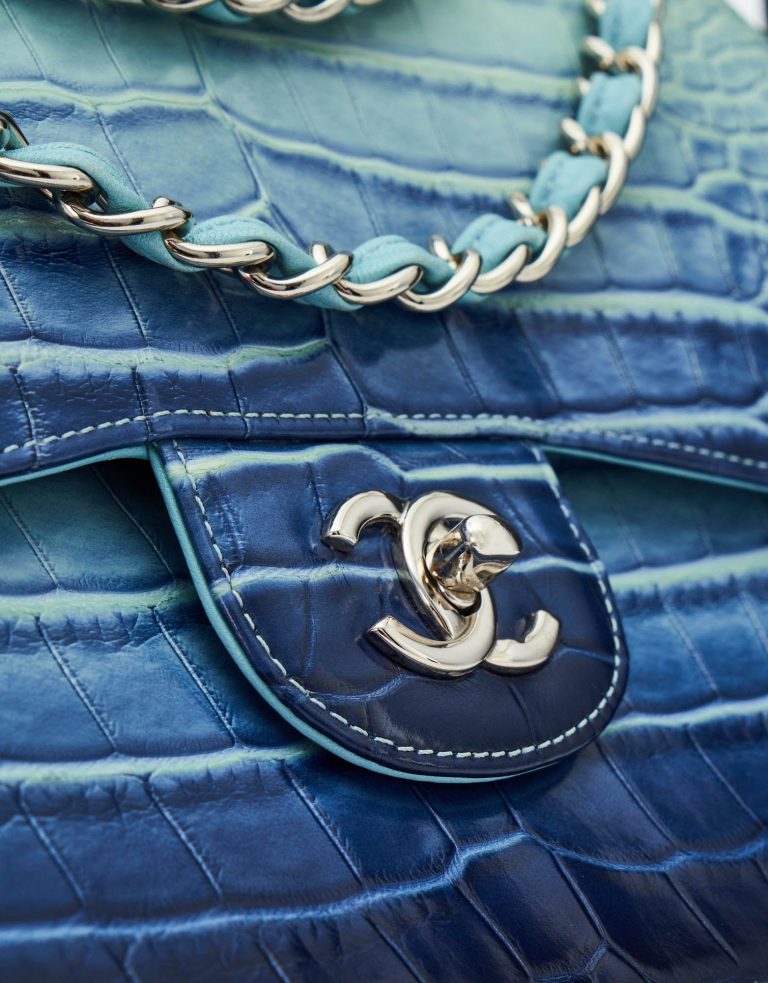 Chanel Timeless Jumbo Alligator Blue