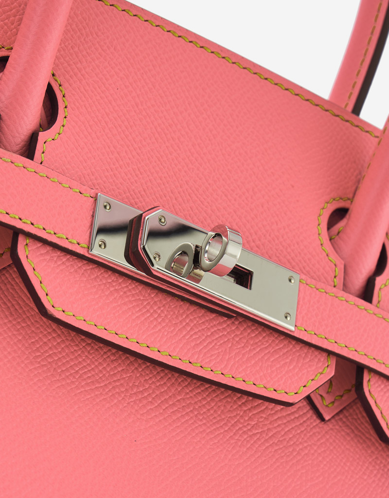 Hermès Birkin 30 HSS Epsom Rose Confetti / Gris Mouette / Jaune