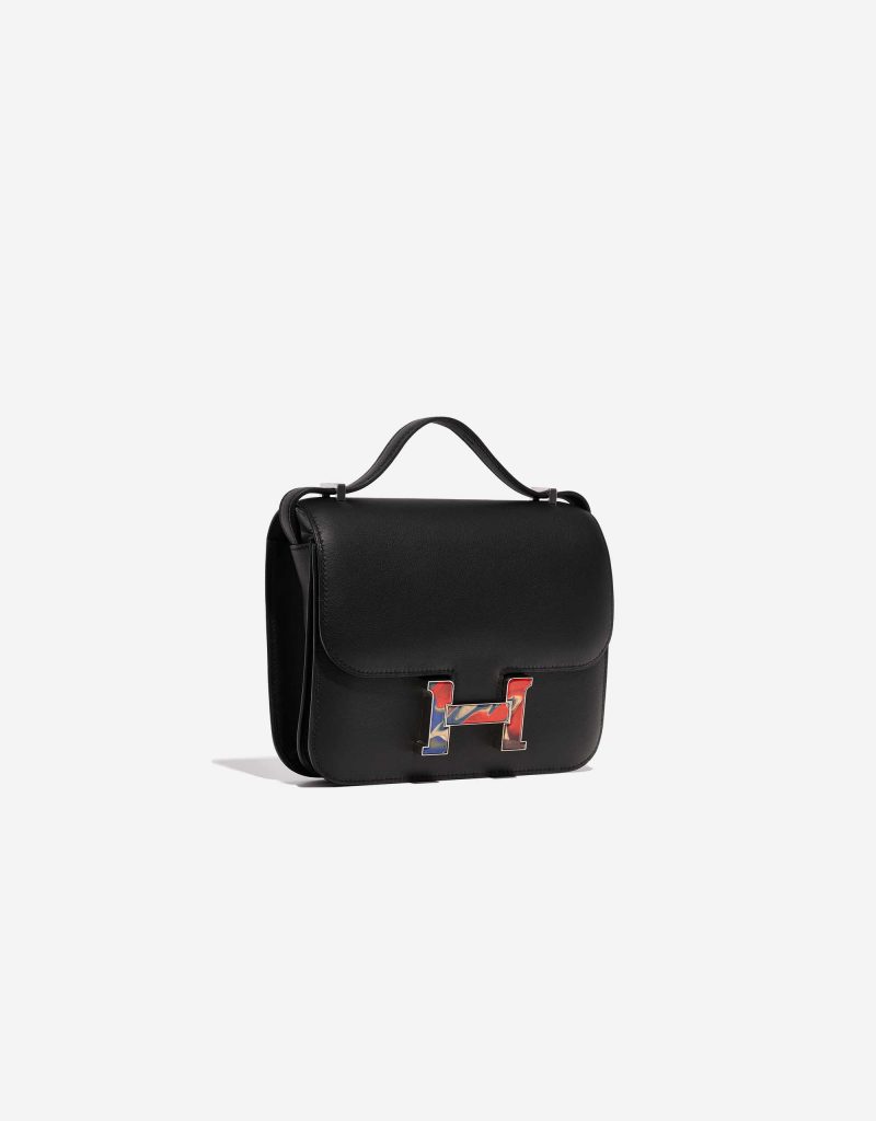 Hermes Constance Mini 18 Noir Box Calf Leather Palladium Hardware