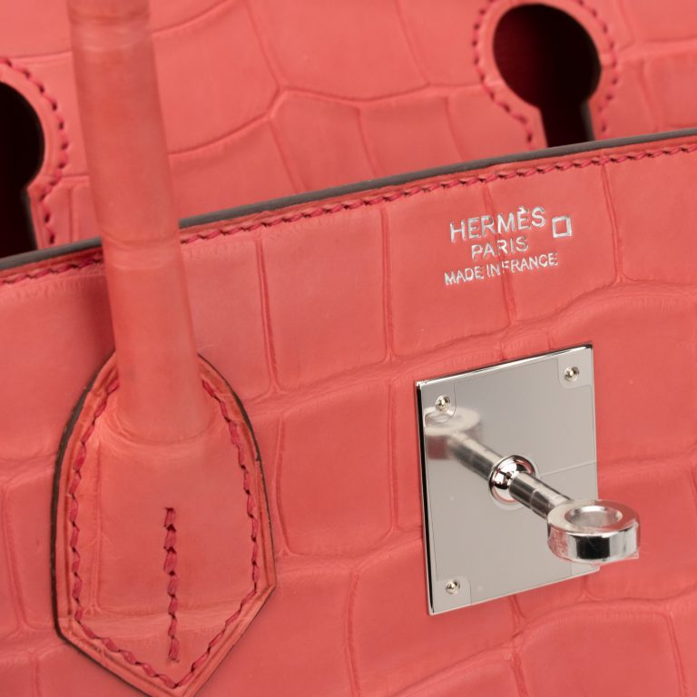 Hermès Birkin 30 Alligator Bougainvillier