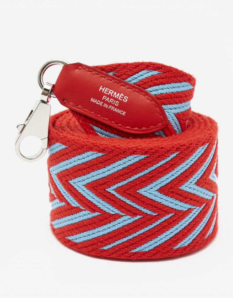 Hermès Strap Toile Red/Blue