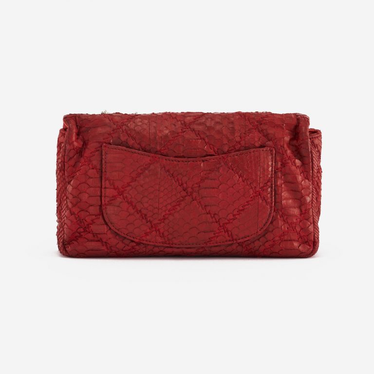 Chanel Timeless Medium Python Red