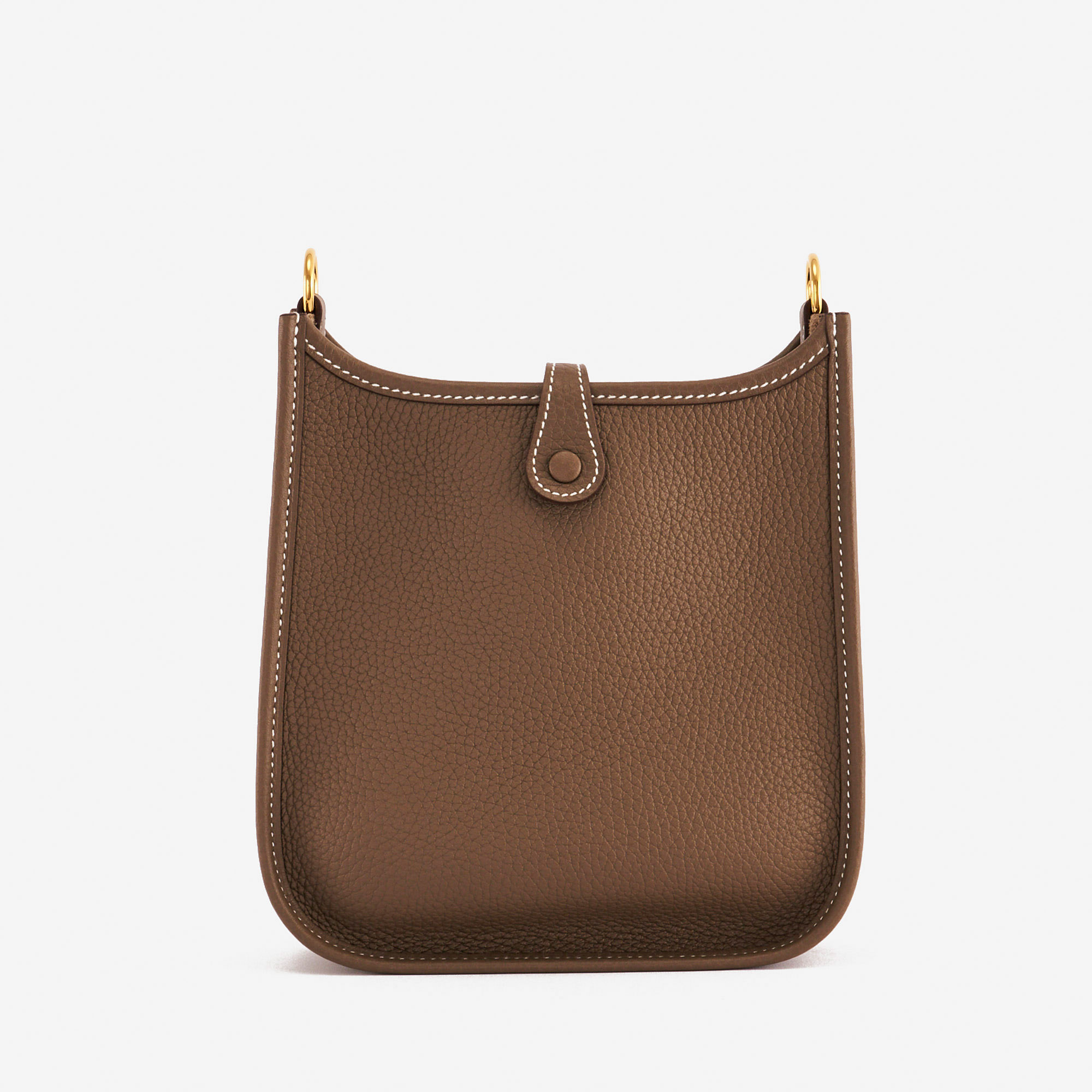 Pre-owned Hermès bag Evelyne 16 Amazone Etoupe / Bleu Indigo Brown | Sell your designer bag on Saclab.com