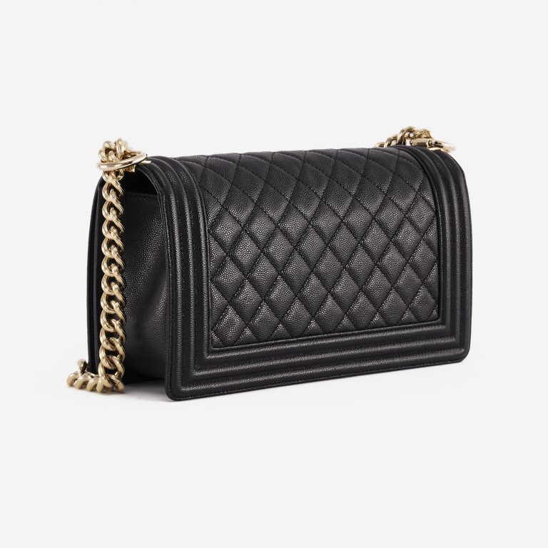 Chanel Boy mittelgroße Tasche Caviar-Leder Schwarz