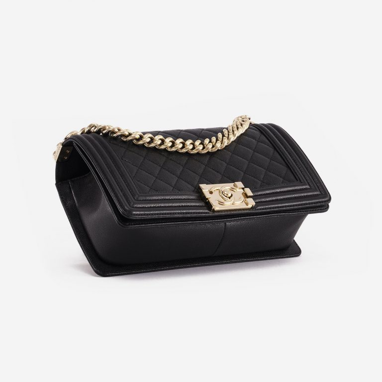 Chanel Boy mittelgroße Tasche Caviar-Leder Schwarz