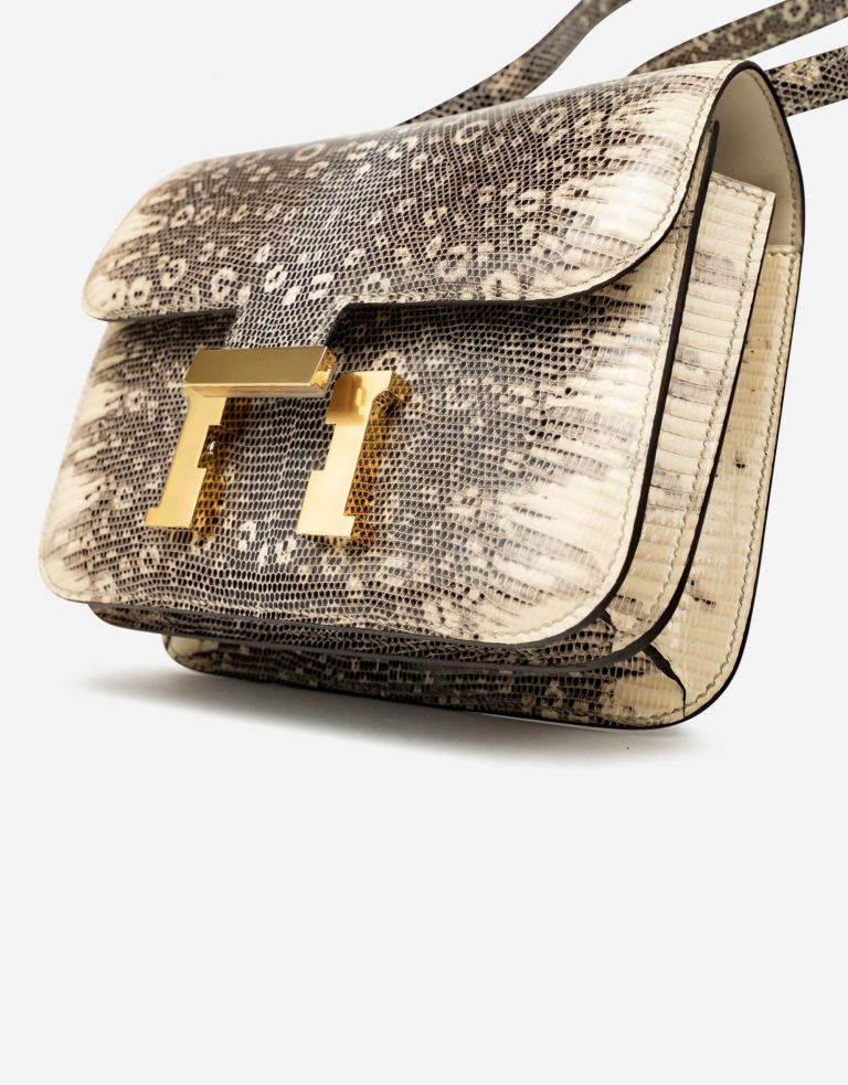 Pre-owned Hermès bag Constance 18 Lizard Ombre Beige | Sell your designer bag on Saclab.com