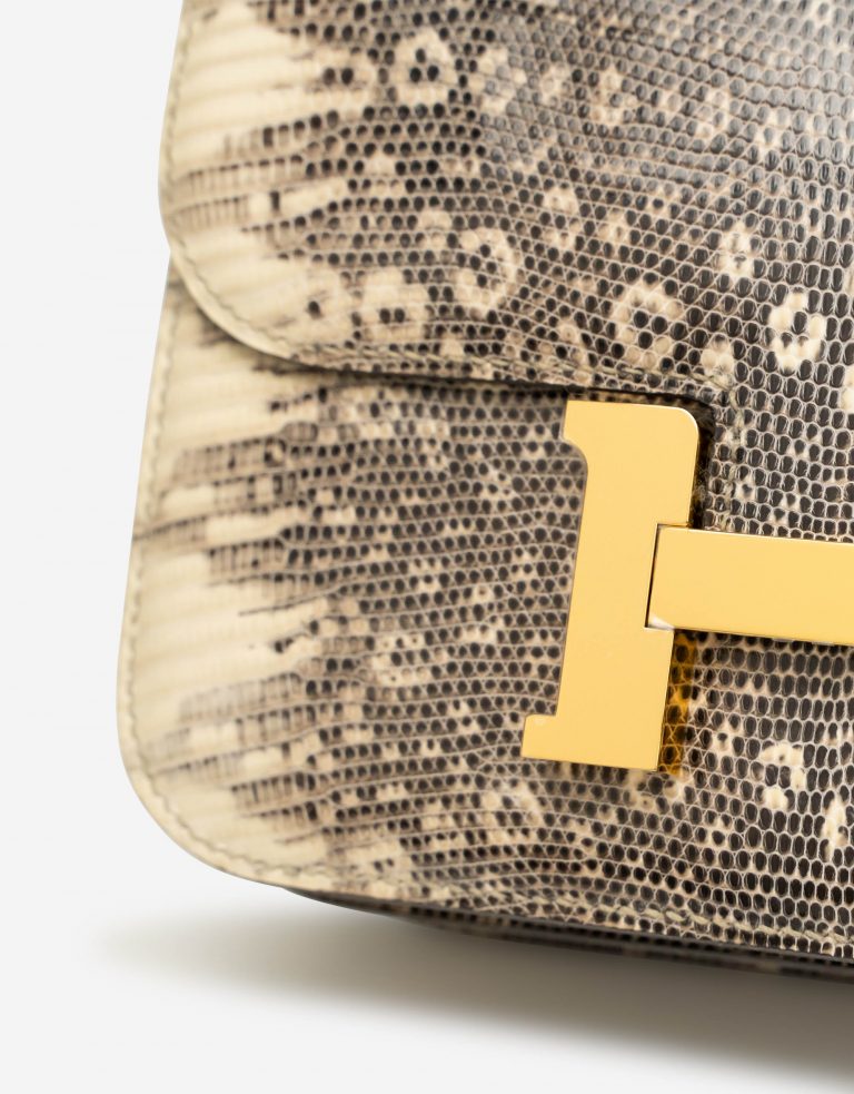 Pre-owned Hermès bag Constance 18 Lizard Ombre Beige | Sell your designer bag on Saclab.com