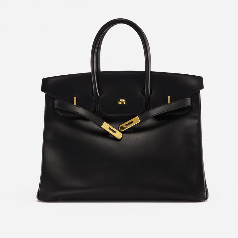 Pre-owned Hermès bag Birkin 35 Box Black Black | Sell your designer bag on Saclab.com