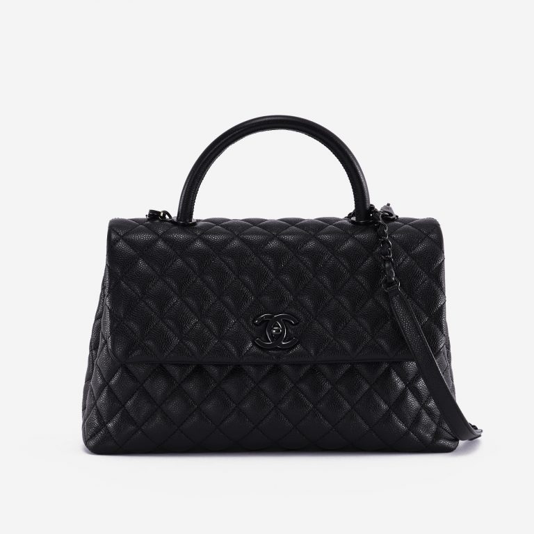 Chanel Handle Large Caviar So Black