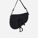 Dior Saddle Taille Moyenne Veau Ultra Mat Noir