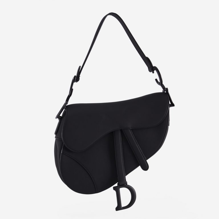 Dior Saddle Medium Calf Ultra Matte Black SaclÀb 7013