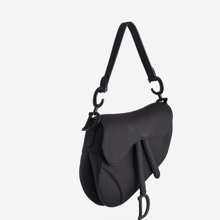 Dior Saddle Medium Calf Ultra Matte Black