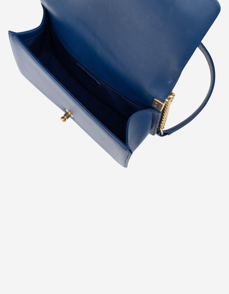 Sac Chanel d'occasion Boy Medium Lamb Blue Blue | Vendez votre sac de créateur sur Saclab.com