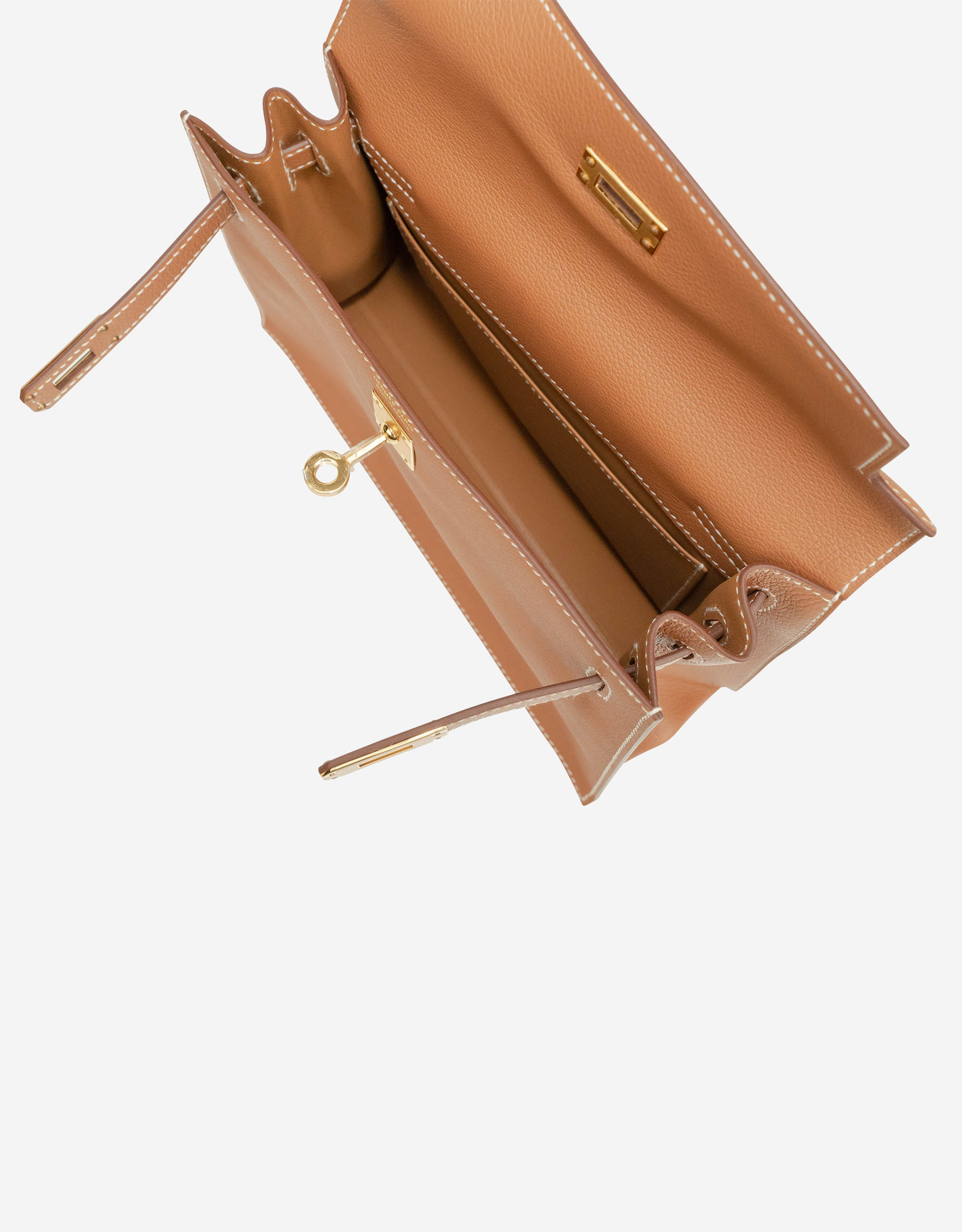 A GOLD EVERGRAIN LEATHER KELLY DANSE WITH GOLD HARDWARE, HERMÈS, 2020