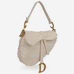 Pre-owned Dior bag Saddle Medium Camouflage White White | Sell your designer bag on Saclab.com