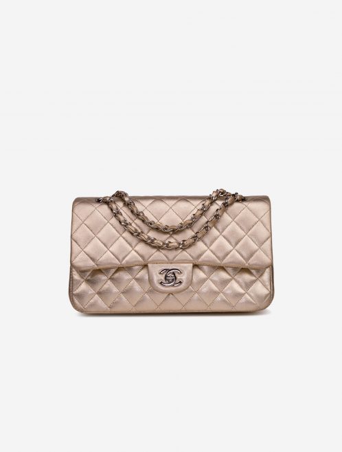 Chanel Timeless mittelgroße Tasche Lammleder Gold