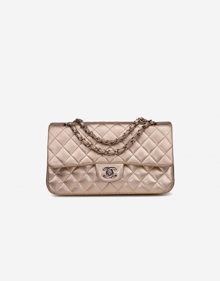 Chanel Timeless mittelgroße Tasche Lammleder Gold