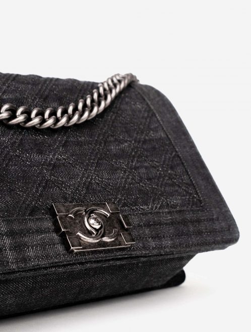 Chanel Boy Denim Taille Moyenne Bleu foncé / Gris