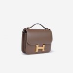 Pre-owned Hermès bag Constance Mini Tadelakt Etoupe Brown | Sell your designer bag on Saclab.com