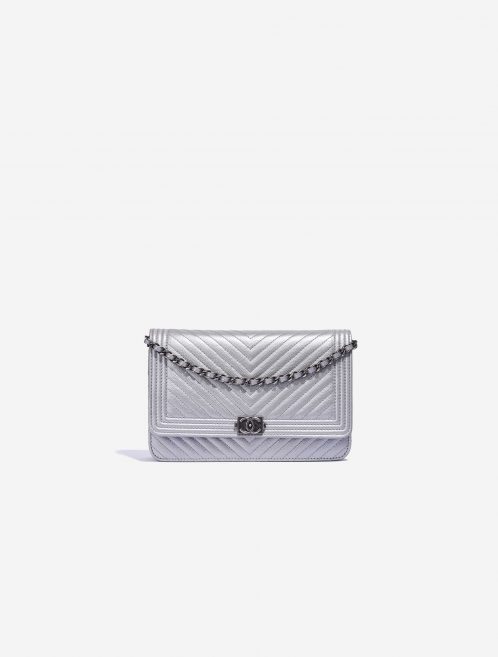 Chanel Boy WOC Veau Grainé Argent