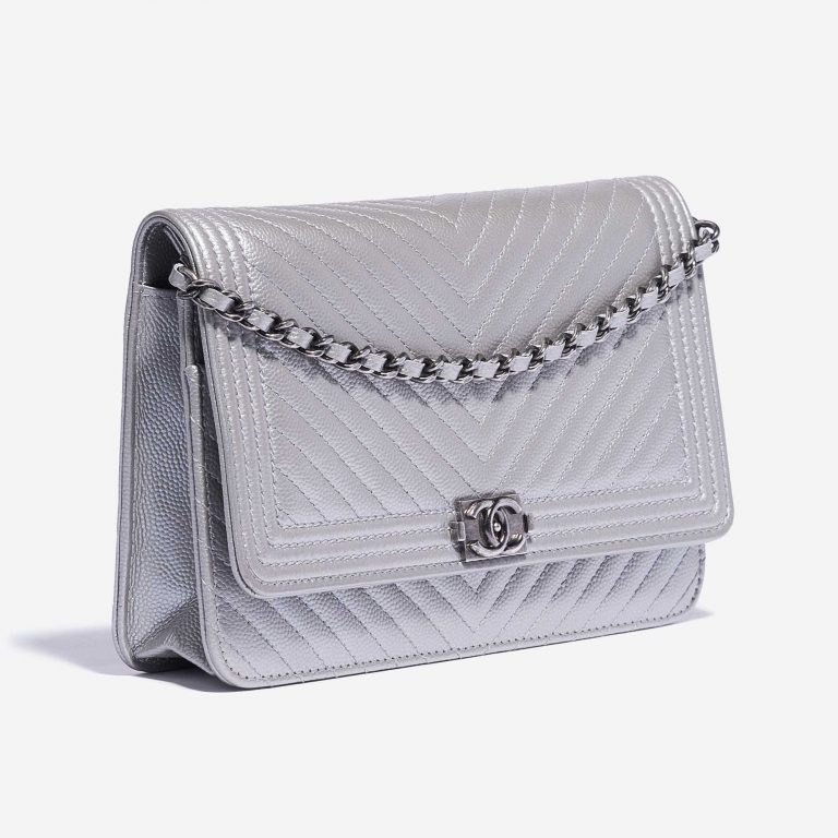 Chanel Boy WOC Caviar-Leder Silber 