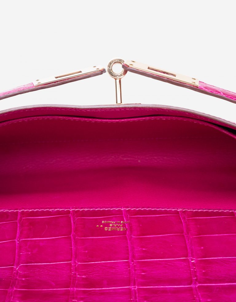 Hermès Kelly Cut Clutch Niloticus Crocodile Rose Scheherazade