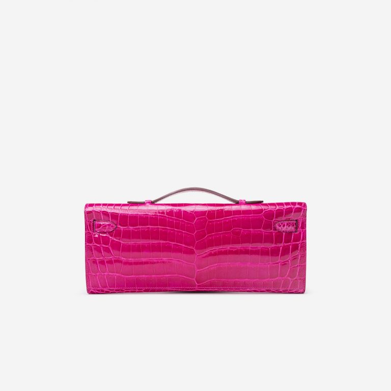 Hermès Kelly Cut Clutch Niloticus Crocodile Rose Scheherazade