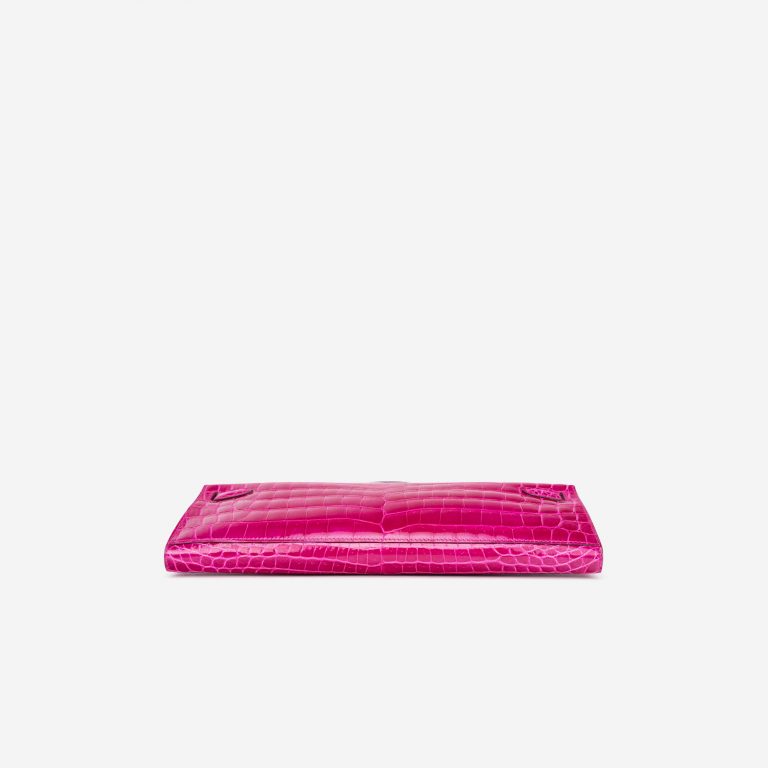 Hermès Kelly Cut Clutch Niloticus Crocodile Rose Scheherazade