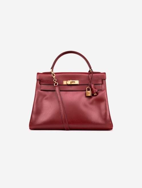Pre-owned Hermès bag Kelly 32 Box Rouge H Red | Sell your designer bag on Saclab.com