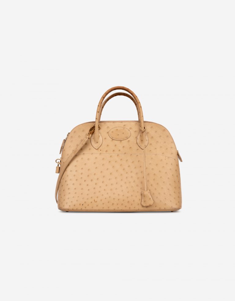 Hermès Bolide 27 Ostrich Beige