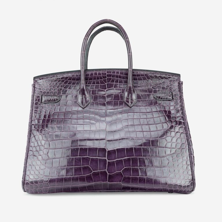 Hermès Birkin 35 Porosus Crocodile Amethyst