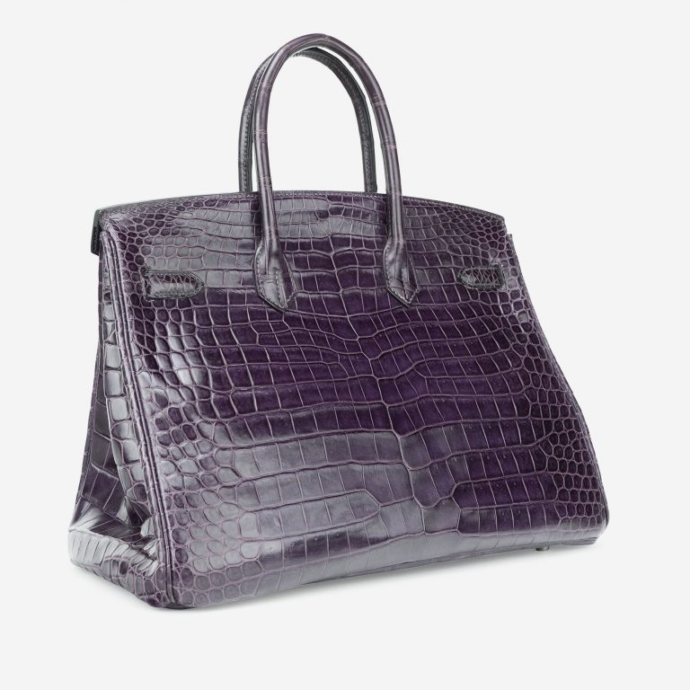 Hermès Birkin 35 Porosus Crocodile Amethyst