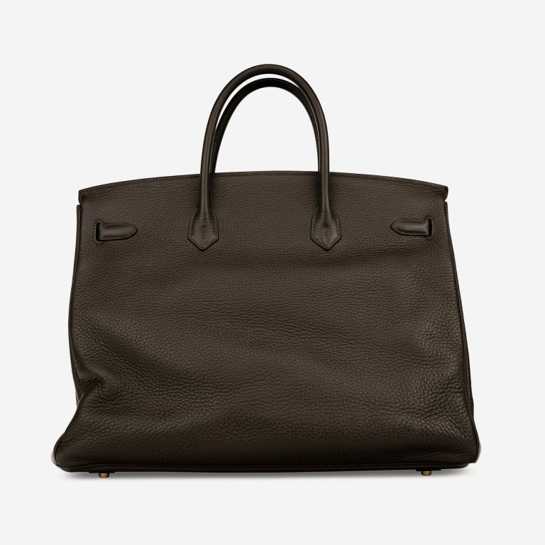 Hermès Birkin 40 Taurillon Clémence Vert Bronze