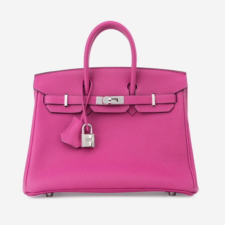 Pre-owned Hermès bag Birkin 25 Togo Rose Pourpre Pink | Sell your designer bag on Saclab.com