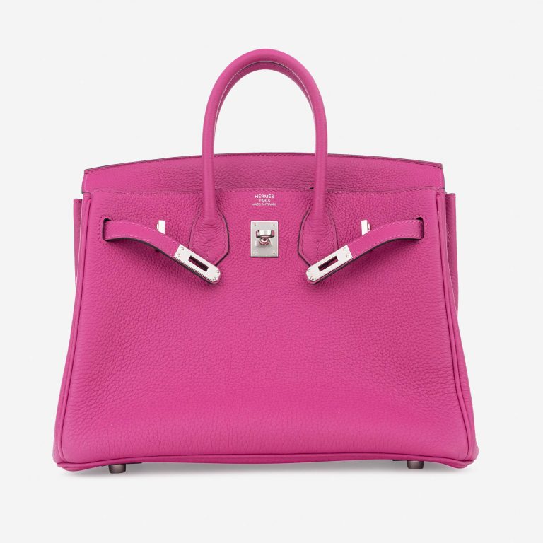 Pre-owned Hermès bag Birkin 25 Togo Rose Pourpre Pink | Sell your designer bag on Saclab.com