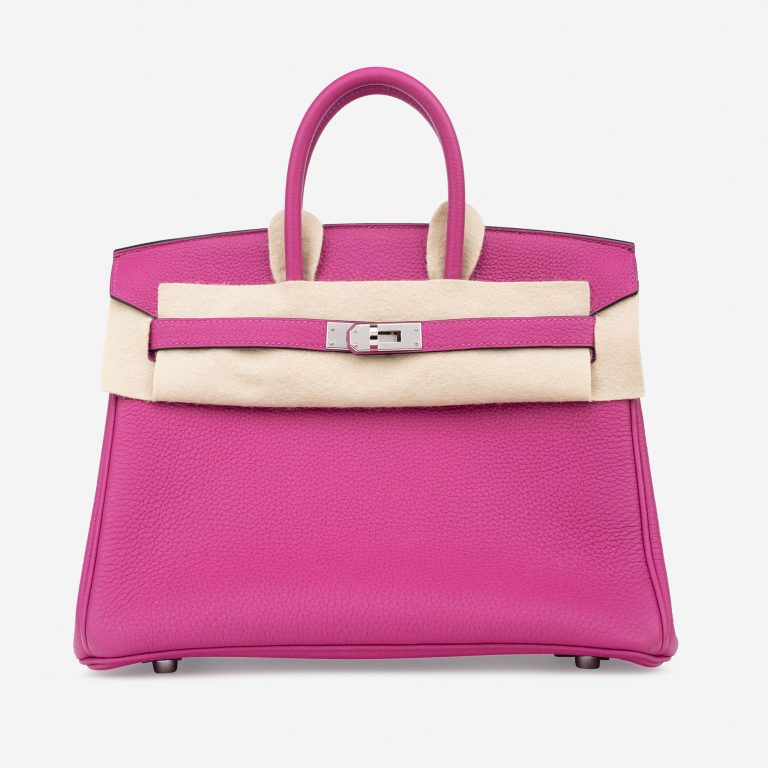 Pre-owned Hermès bag Birkin 25 Togo Rose Pourpre Pink | Sell your designer bag on Saclab.com