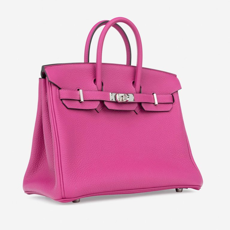 Pre-owned Hermès bag Birkin 25 Togo Rose Pourpre Pink | Sell your designer bag on Saclab.com