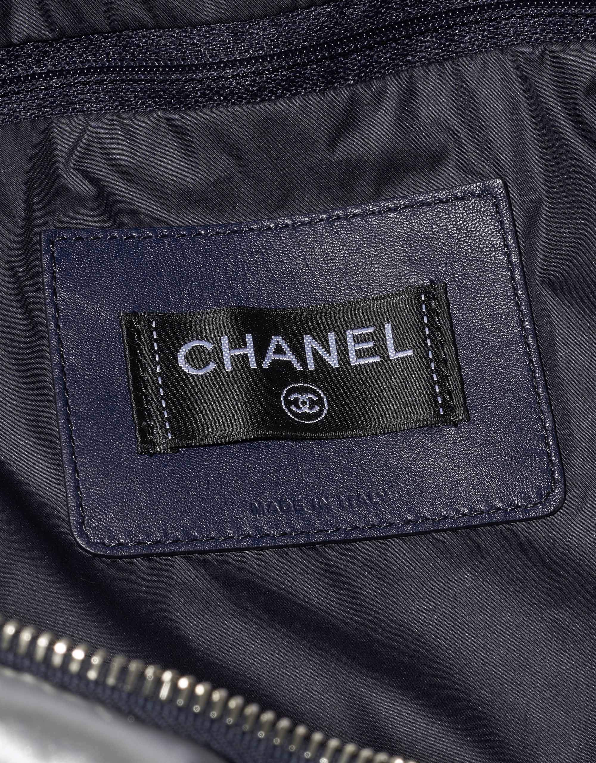 Chanel Shopper XXL Nylon Silber