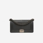 Chanel Boy Medium Lamb Traffic Grey