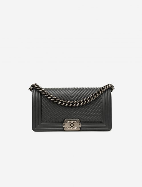 Chanel Boy Agneau Taille Moyenne Trafic Gris