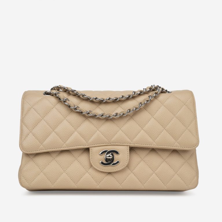 chanel medium beige caviar