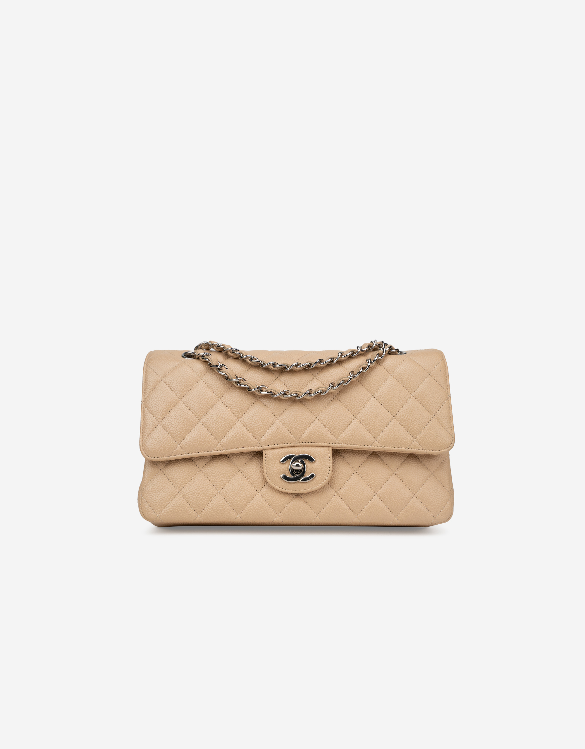 Chanel Copper Iridescent Quilted Caviar Leather Classic Jumbo