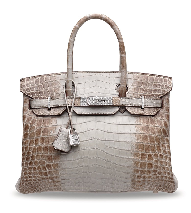 Hermes Birkin 30 Crocodile Bag with diamonds