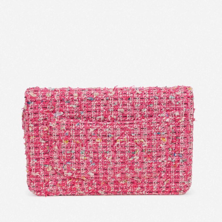 Pre-owned Chanel bag Timeless WOC Tweed Pink Multicolour, Pink | Sell your designer bag on Saclab.com