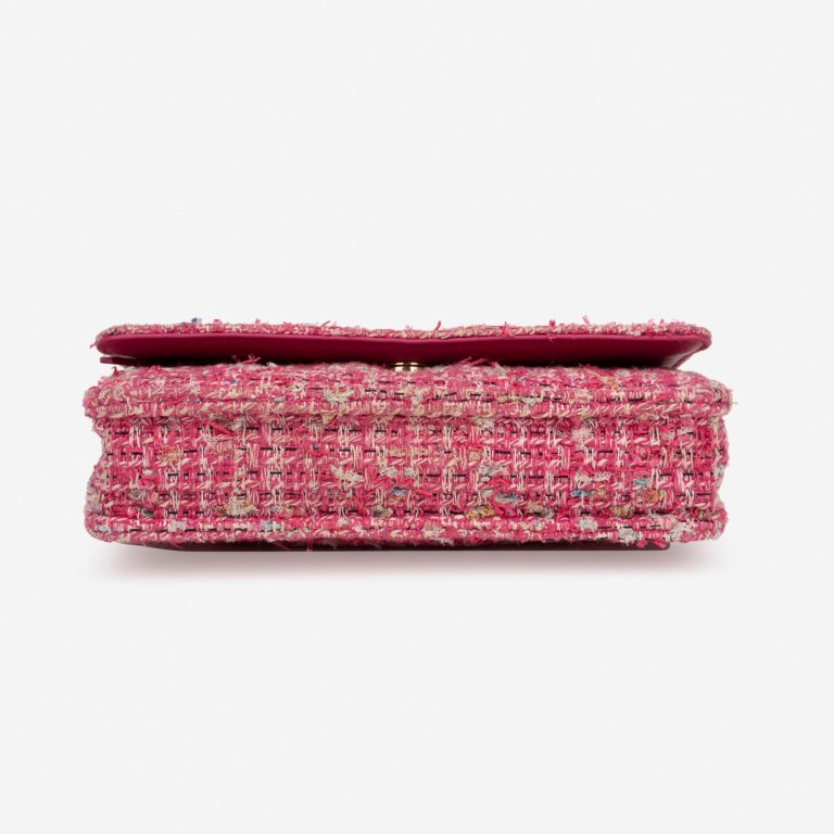 Pre-owned Chanel bag Timeless WOC Tweed Pink Multicolour, Pink | Sell your designer bag on Saclab.com