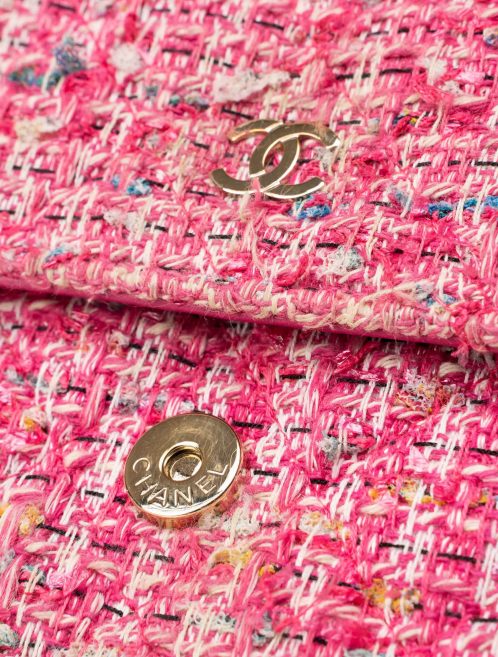 Pre-owned Chanel bag Timeless WOC Tweed Pink Multicolour, Pink | Sell your designer bag on Saclab.com