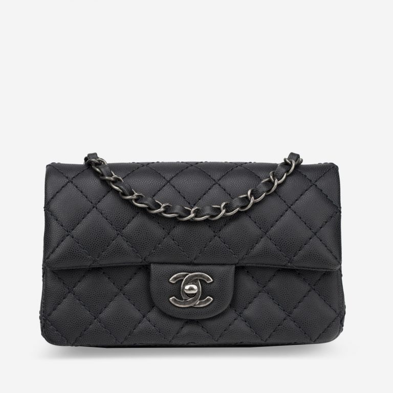 Chanel Timeless Mini Rectangular Caviar Gray