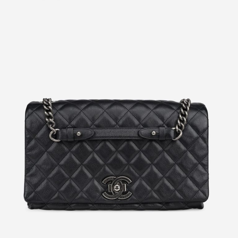 Chanel Timeless Jumbo Lammleder Schwarz