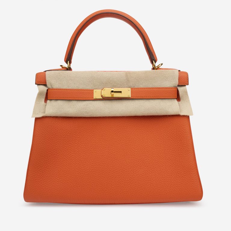 Hermès Kelly 28 Togo Feu